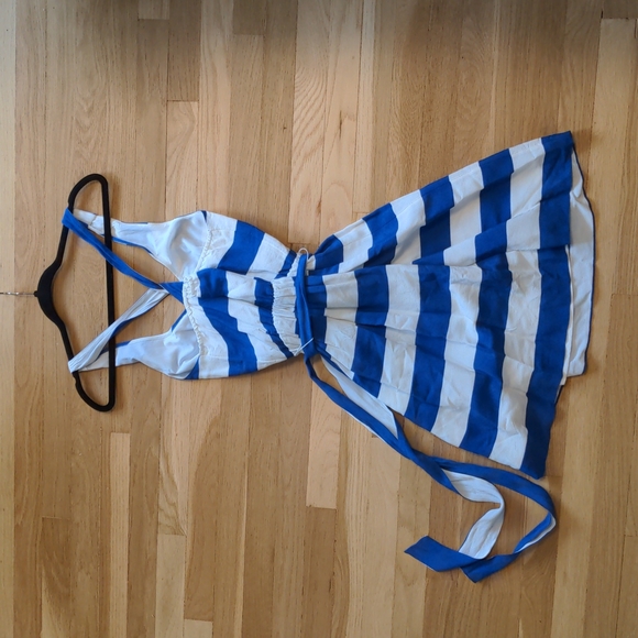 Blue and white striped dress - Picture 5 of 5